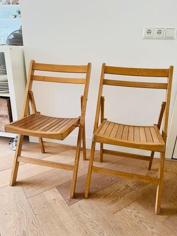 Stevige vintage klapstoelen, per stuk: beschikbaar voor biedingen
