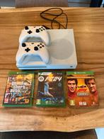 Xbox One S met 2 controllers en games!, Ophalen, Met 2 controllers, Xbox One S, 1 TB