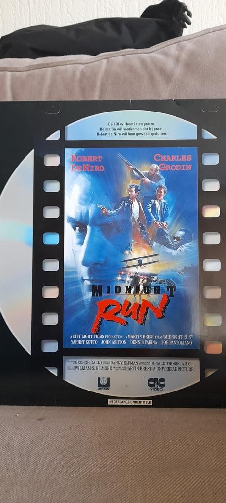 Laserdisc Mid Night Run   PAL, Ophalen of Verzenden