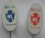 2 pins - Maple Leaf - kauwgom, Verzamelen, Speldjes, Pins en Buttons, Ophalen, Zo goed als nieuw, Merk, Speldje of Pin