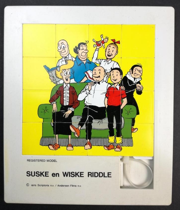 SUSKE en WISKE Schuifpuzzle 1975 Scriptoria n.v. / Andersen, Verzamelen, Stripfiguren, Gebruikt, Boek of Spel, Suske en Wiske