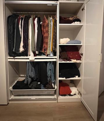 White color IKEA PAX wardrobe 250x58x201 - afbeelding 2