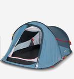 Quechua pop-up 2 Seconds 2-persoons tent - Blauw, Caravans en Kamperen, Tenten, Ophalen of Verzenden, Zo goed als nieuw, Tot en met 2