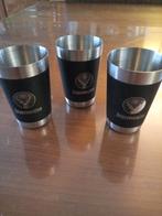 3x Jägermeister Rvs shotglaasjes nieuw, Ophalen, Nieuw, Borrel- of Shotglas