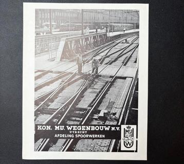 Advertentie Kon. Mij. Wegenbouw, afdeling spoorwerken (1964) beschikbaar voor biedingen