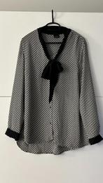 Witte blouse met zwarte print, Kleding | Dames, Your Sixth Sense, Wit, Maat 42/44 (L), Ophalen of Verzenden