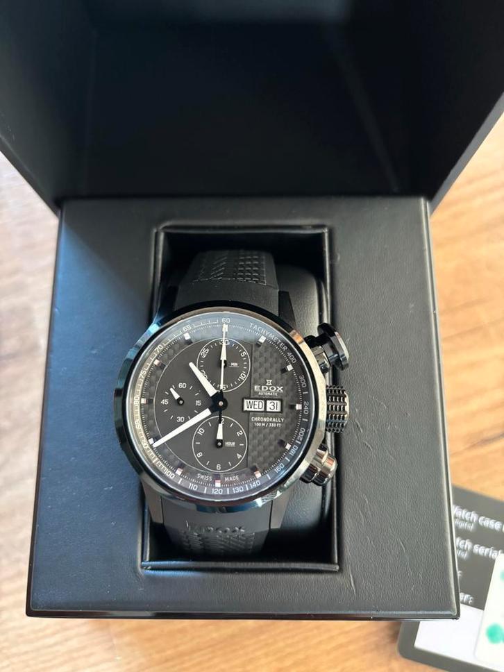 Edox Chronorally 01116-37NPN-GIN horloge, Sieraden, Tassen en Uiterlijk, Horloges | Heren, Polshorloge, Ophalen of Verzenden