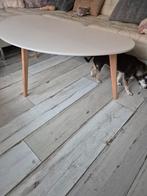 Moderne ovale salontafel, Huis en Inrichting, Tafels | Salontafels, Ophalen, 100 tot 150 cm, Kunststof, 50 tot 100 cm