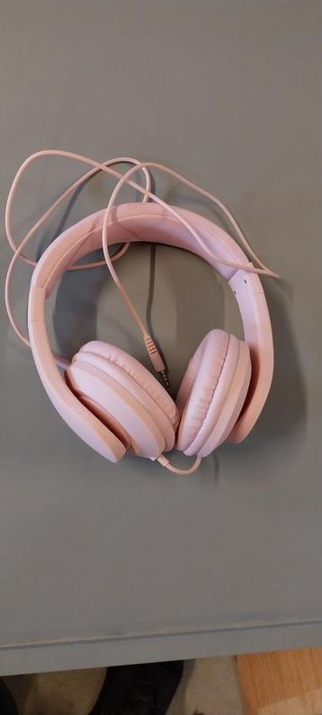 Leuk rose  koptelefoon  beschikbaar voor biedingen