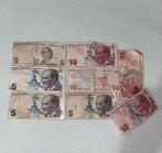 Lotje Turkse bankbiljetten - Liras, Ophalen of Verzenden, Overige typen