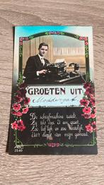 Oude ansichtkaart Groeten uit Moddergat 1933 fantasie, Ophalen of Verzenden, 1920 tot 1940, Gelopen, Friesland