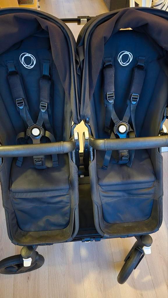 Bugaboo Donkey 5 Duo, Kinderen en Baby's, Kinderwagens en Combinaties, Zo goed als nieuw, Kinderwagen, Bugaboo, Duowagen, Met reiswieg