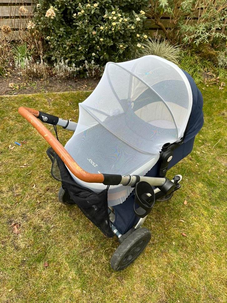 Joolz Day 2 donkerblauw, Kinderen en Baby's, Kinderwagens en Combinaties, Gebruikt, Combiwagen, Overige merken, Luchtbanden, Met reiswieg