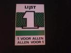 Sticker lijst 1, Verzamelen, Ophalen of Verzenden, Nieuw, Bedrijf of Vereniging