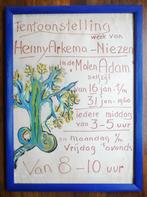 Affiche Groninger Ploeg schilder Henny Arkema-Niezen, Antiek en Kunst, Kunst | Schilderijen | Klassiek, Ophalen of Verzenden