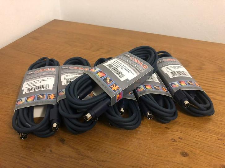 Dubbele cd speler tussen kabel 3m/ controller kabel 8 pin, Computers en Software, Pc- en Netwerkkabels, Nieuw, Ophalen of Verzenden