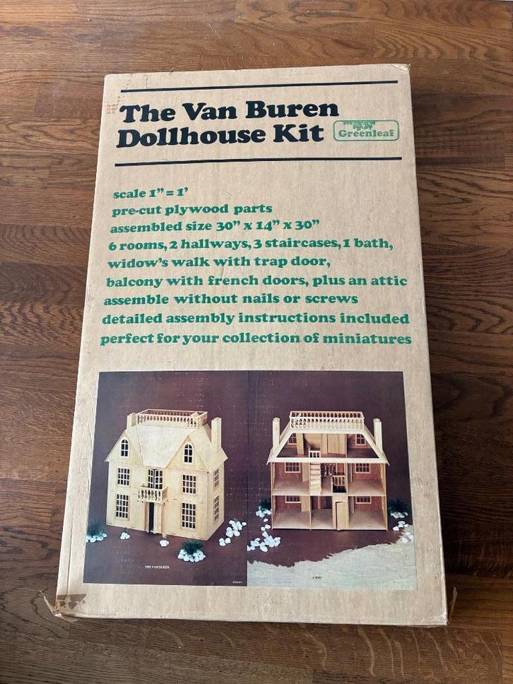 The Van Buren Dollhouse  Kit -vintage-, Kinderen en Baby's, Speelgoed | Poppenhuizen, Poppenhuis, Ophalen of Verzenden