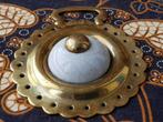 Koper en porselein zeldzaam antiek Engels kleppermannetje., Ophalen of Verzenden
