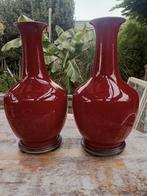 paar chinese oxblood sang du boeuf vazen 44 cm, Ophalen of Verzenden