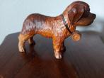 Vintage houten St. Bernhard hond zwarte woud., Antiek en Kunst, Kunst | Beelden en Houtsnijwerken, Ophalen of Verzenden
