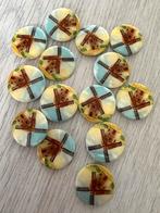 14 Kralen - Molen Opdruk, Verzenden, Nieuw, Kraal