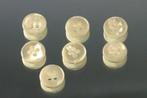 Vintage kunststof knopen nr C565 crème parelmoer effect, Verzenden, Zo goed als nieuw, Knoop of Knopen