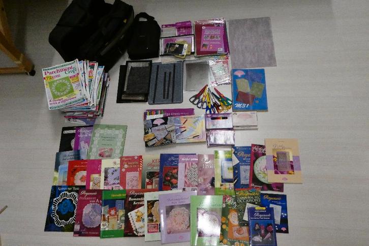 Complete Pergamano collectie, Hobby en Vrije tijd, Knutselen, Gebruikt, Knutselwerk, Ophalen