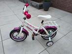 Meisjesfiets 12 inch met zijwieltjes, Ophalen, Zijwieltjes, Gebruikt, Corvino
