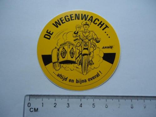 sticker oud ANWB WEGENWACHT WW zijspan strip retro auto moto, Verzamelen, Stickers, Zo goed als nieuw, Bedrijf of Vereniging, Verzenden