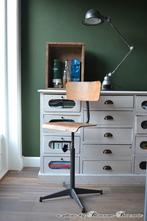 Industriële atelier kruk #1 BLOSSOM BROCANTE, 1 kruk, Ophalen of Verzenden, 60 tot 90 cm