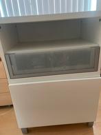 Ikea kastje wit met glaslade, Ophalen, 50 tot 100 cm, Zo goed als nieuw, Glas