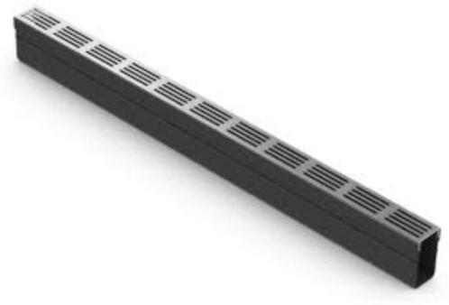 Lijngoot ACO SlimLine lijngoot, kunststof, b = 61 mm l = 1 m, Doe-het-zelf en Verbouw, Buizen en Afvoer, Nieuw, Aluminium, Minder dan 2 meter