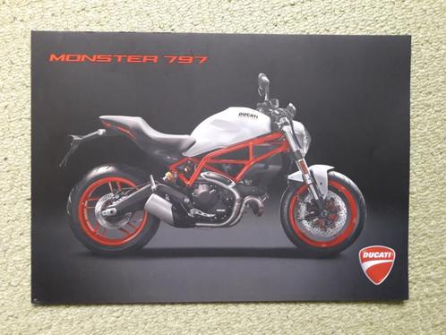DUCATI  MONSTER 797 uitklapbrochure, Boeken, Motoren, Zo goed als nieuw, Merk of Model, Ophalen of Verzenden