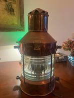 Antiek Koperen Ankerlicht - 100 Jaar Oud hoogte 55 cm, Antiek en Kunst, Ophalen of Verzenden