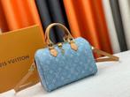 Louis Vuitton Nano Speedy Blauw Denim Monogram, Sieraden, Tassen en Uiterlijk, Tassen | Damestassen, Verzenden, Nieuw, Blauw, Handtas