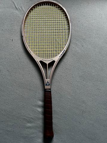 Yannick Noah vintage tennis racket. Le Coq Sportif. 