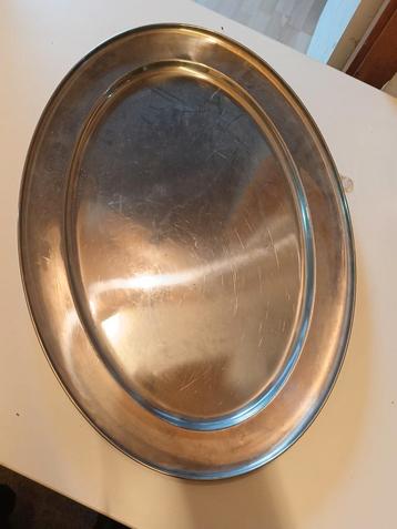 Vintage Zilveren Serveerschaal beschikbaar voor biedingen