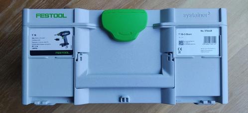 Festool systainer³ SYS3 M 187 van schroefboormachine T 18+3, Doe-het-zelf en Verbouw, Gereedschap | Boormachines, Nieuw, Boor- en Schroefmachine