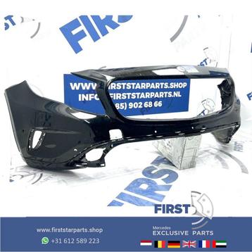 W156 GLA Voorbumper 2013-2019 KOPLAMPSPROEIERS / PDC zwart w beschikbaar voor biedingen