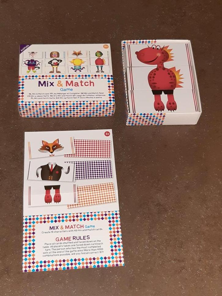 Mix & match game dieren nieuw, Kinderen en Baby's, Speelgoed | Educatief en Creatief, Nieuw, Ophalen of Verzenden
