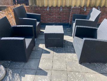 Wicker tuinset, 5 delig beschikbaar voor biedingen