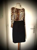 Airfield Panter jurk zwart Mt 40 stretch merk kleding tijger, Kleding | Dames, Jurken, Maat 38/40 (M), Verzenden, Zwart, Zo goed als nieuw