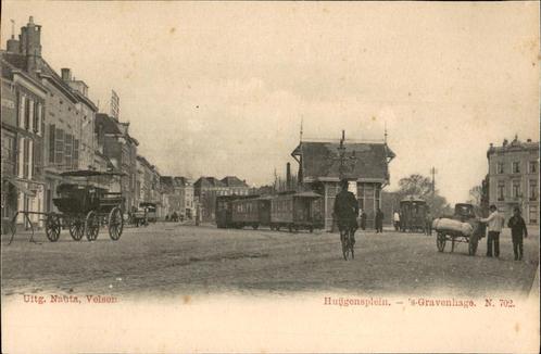 's Gravenhage Stoomtram H.T.M. en paardentram Nauta N. 702, Verzamelen, Ansichtkaarten | Nederland, Ongelopen, Zuid-Holland, Voor 1920