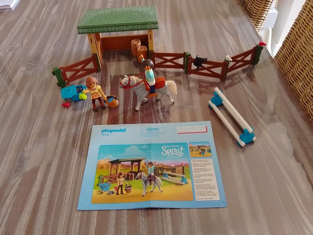Playmobil 70119 Spirit Arena Lucky met Javier (paarden), Ophalen of Verzenden, Zo goed als nieuw, Complete set