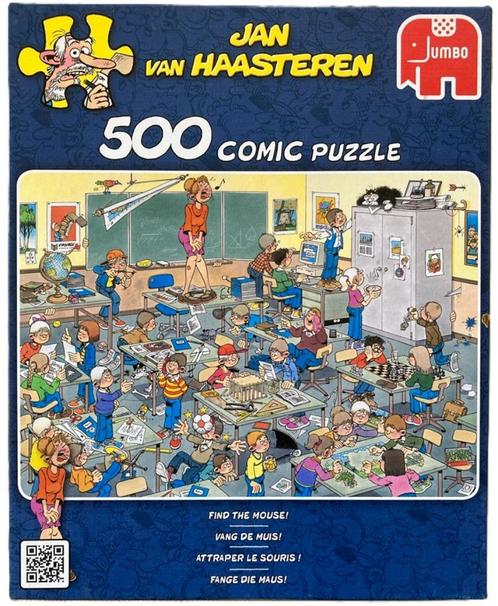 PUZZEL JAN VAN HAASTEREN VANG DE MUIS 500 STUKJES, Hobby en Vrije tijd, Denksport en Puzzels, Zo goed als nieuw, Legpuzzel, 500 t/m 1500 stukjes