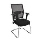 Movable conference chair in black fabric, Ophalen, Gebruikt, Eén
