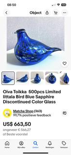 Oiva  Toikka Blue Sapphire. Genummerd, Verzenden