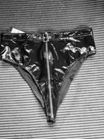 Pu lak string maat Xl/ 2XL, Kleding | Dames, Verzenden, Zwart, String