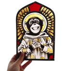 glas in lood aap / aap kunst, Antiek en Kunst, Ophalen of Verzenden