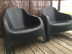 2 Mooie zwarte kuipstoelen, Ophalen of Verzenden, Zo goed als nieuw, Kunststof